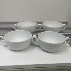 Rosenthal Continental Studio Line Asymmetria White Cream Soup Bowl Set Of 4 8909